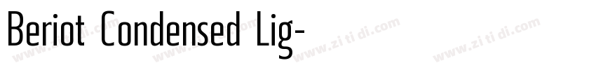 Beriot Condensed Lig字体转换